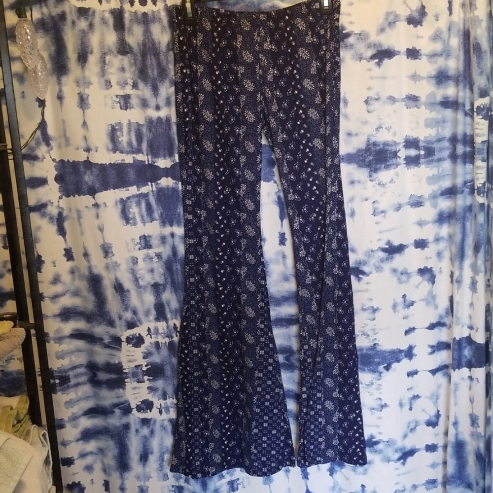 Navy blue bell bottoms